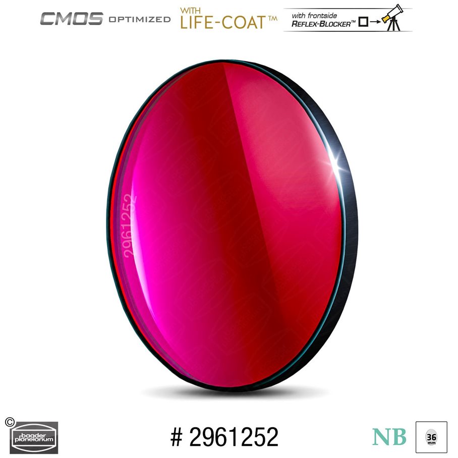 S-II Smalbandfilter MODELL S-II 6,5 NM & STORLEK 36 MM OMONTERAT