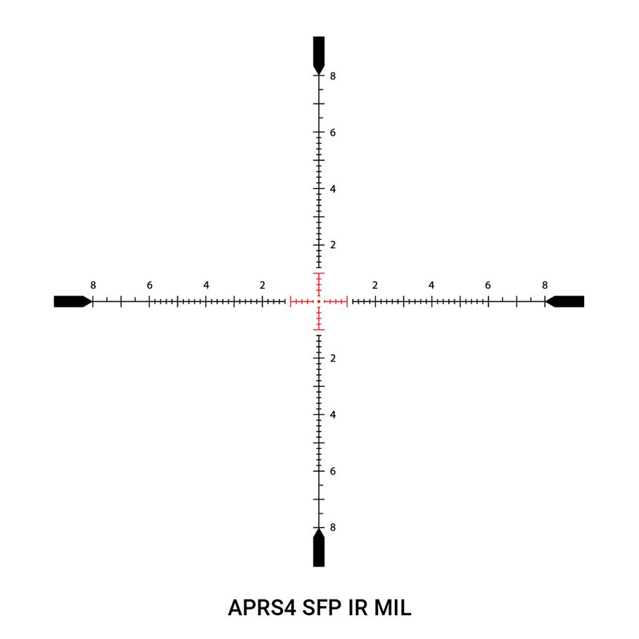 Midas BTR HD Tactical 4,5-27x50 Gen 2 SF SFP Belyst Kikarsikte SVART / 30 MM / APRS4