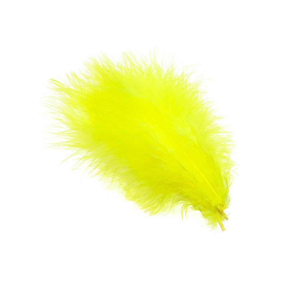 Marabou Plumes FLUO YELLOW / EN STL