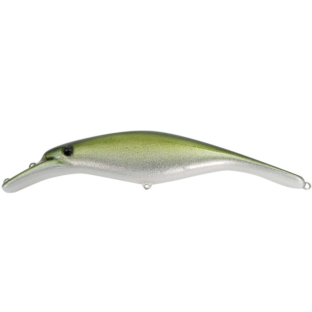 Platypus 19 cm GoFish Custom Wobbler GREEN SILVER / 19 CM