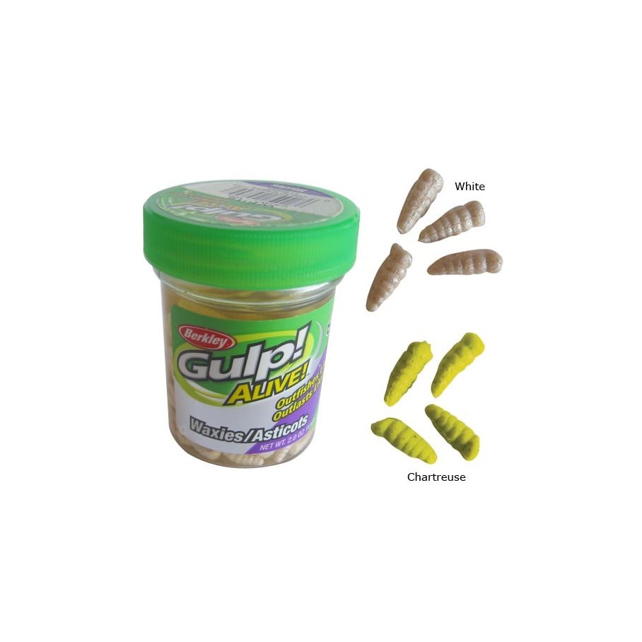 Gulp Alive Maggot WHITE / EN STL