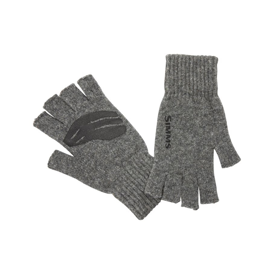 Wool Half Finger Glove STEEL / L/XL