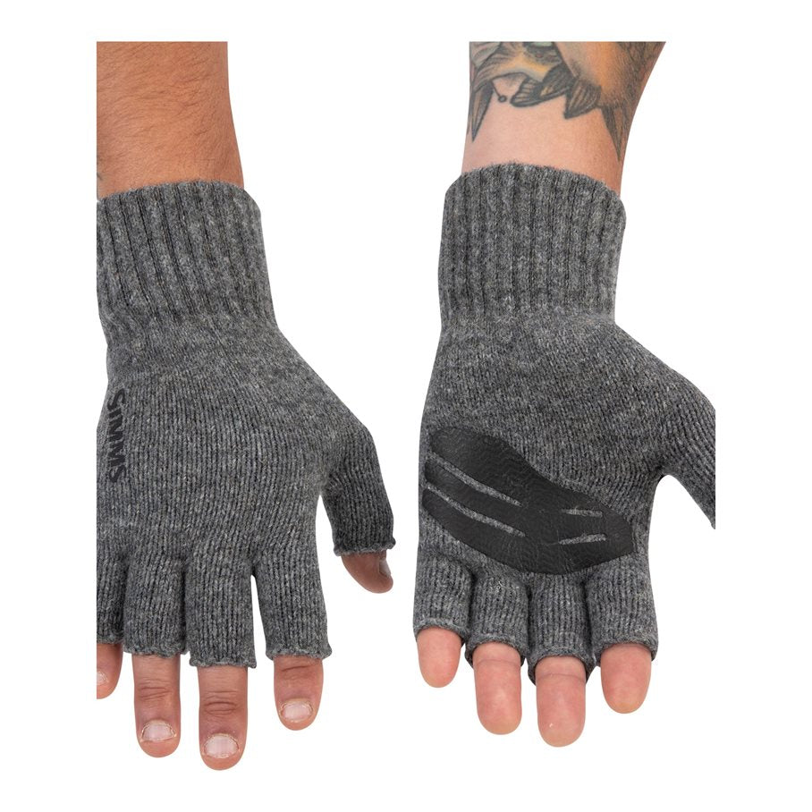 Wool Half Finger Glove STEEL / L/XL