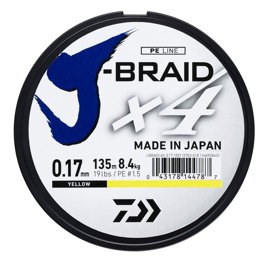 J-Braid X4 135 m Green DARK GREEN / 0,10 MM