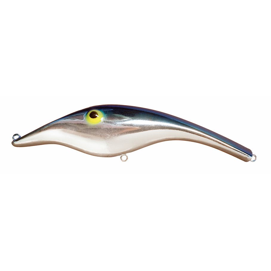 14 cm 35 gram Flytande Wobbler CHROME BLÅ / EN STL