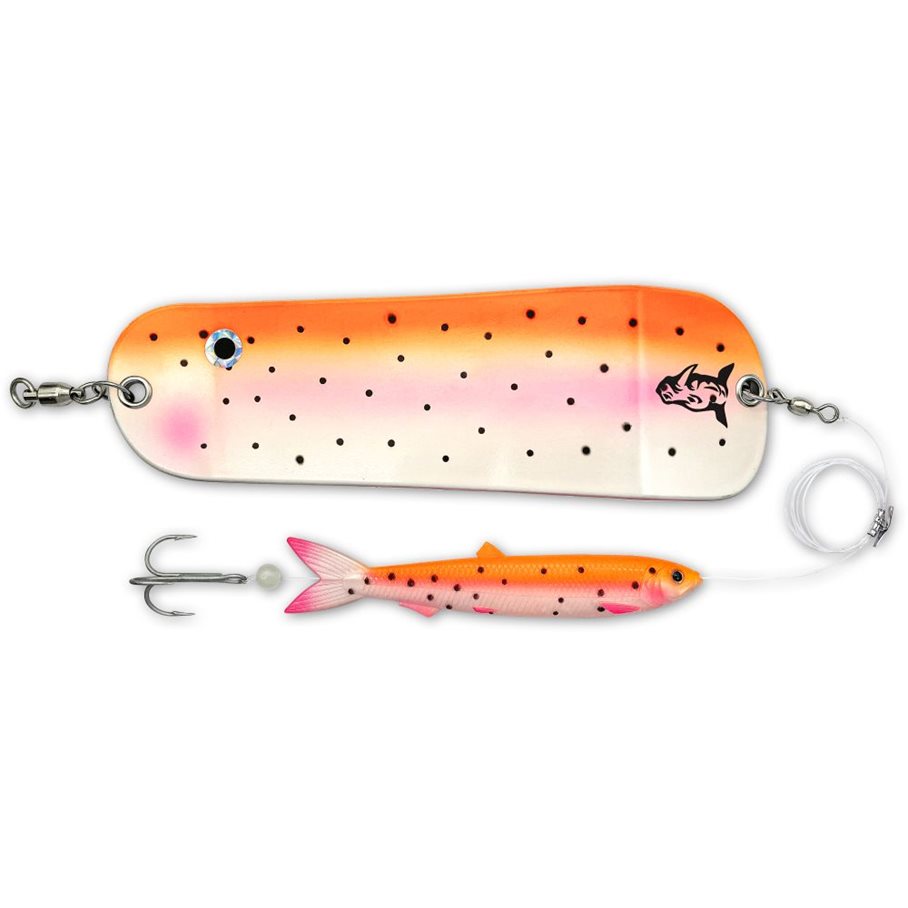 Flasher With Soft Finny RAINBOW TROUT / EN STL