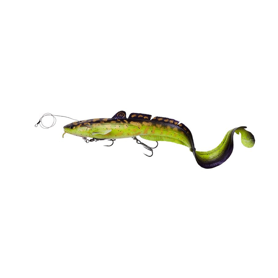 3D Line Thru Burbot 36 cm 216 Gram Gummibete PURPLE / 36 CM / 210 GRAM