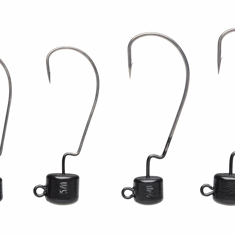 NED EWG Jighead MATT BLACK / VIKT 10 G & STORLEK 5/0