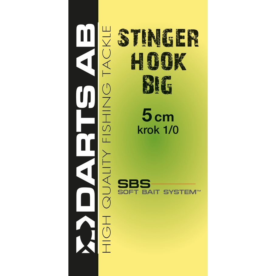 Stinger Hook Big STORLEK 5 CM & STORLEK KROKAR 1/0