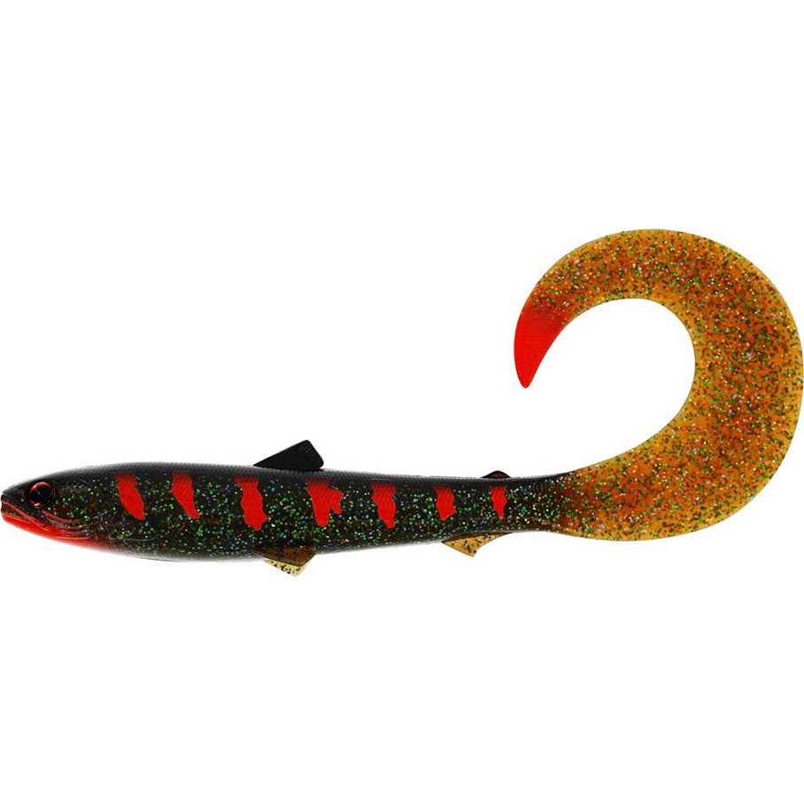 Bullteez CurlTail Gummibete MOTOROIL BLOOD / 21 CM / 49 G