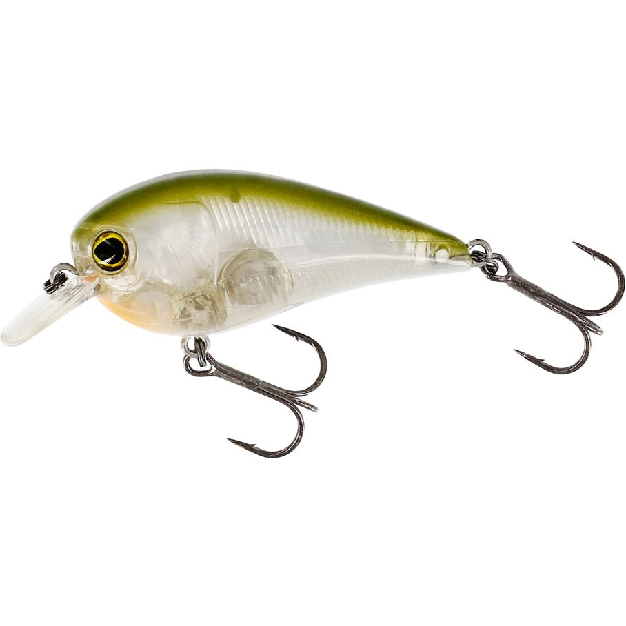 BassBite 1.5 Squarebill Wobbler CLEAR OLIVE / 6 CM / 13 GRAM FLYTANDE