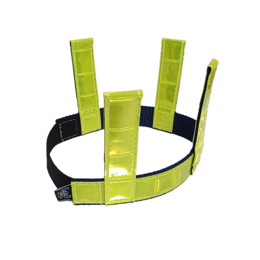 Reflexhalsband Micro med flärpar Gul 35 CM