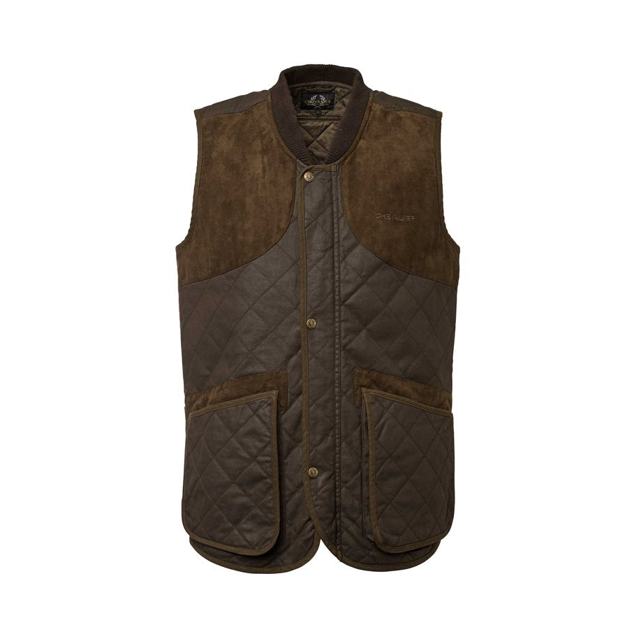 Vintage Shooting Väst Herr BRUN / S