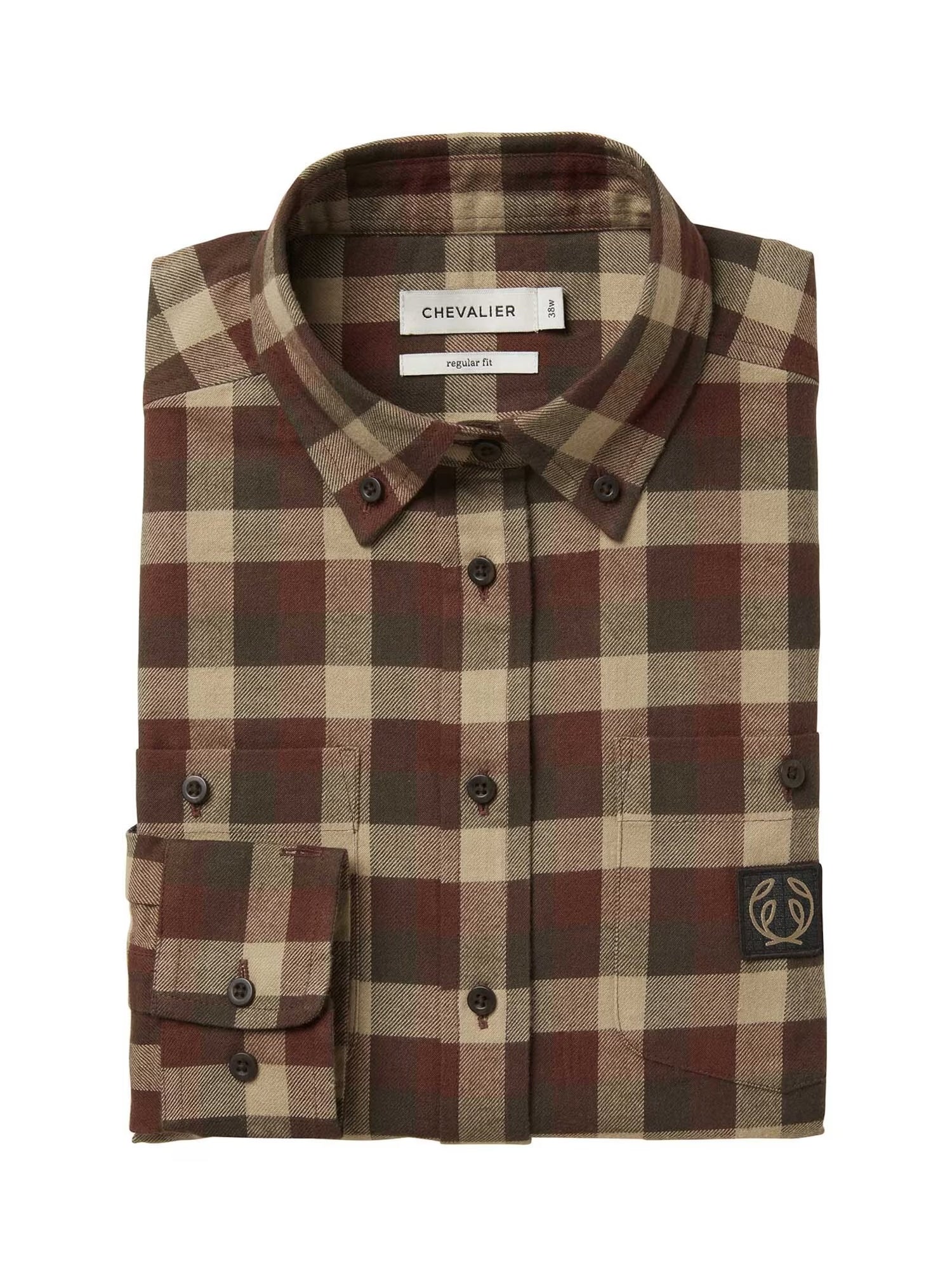 Heron Flannel Shirt Women HOLLY GREEN CHECKED / 34