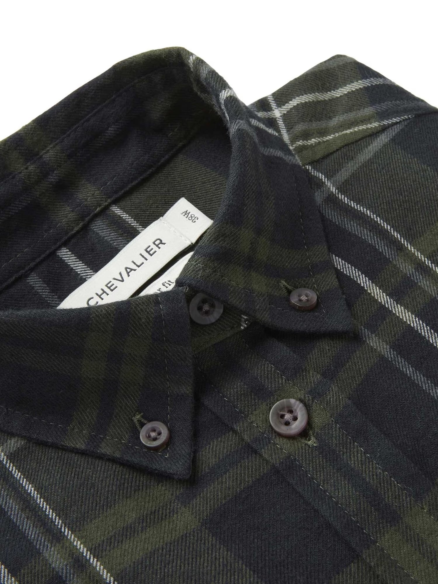 Heron Flannel Shirt Women OCTOBER GREEN CHECKED / 40