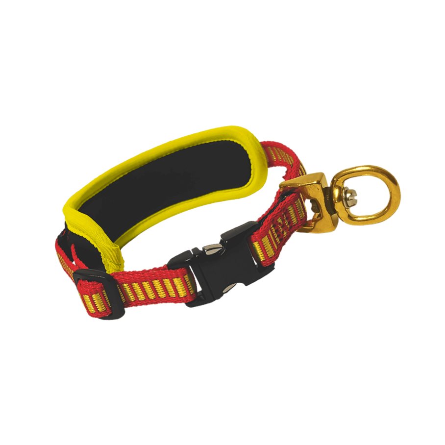 Trail Spårhalsband Röd och Gul Snabbkoppling S