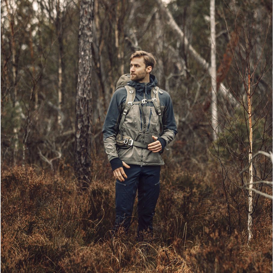 Makke Pro Mens Jacket FOREST GREEN/CHARCOAL / M