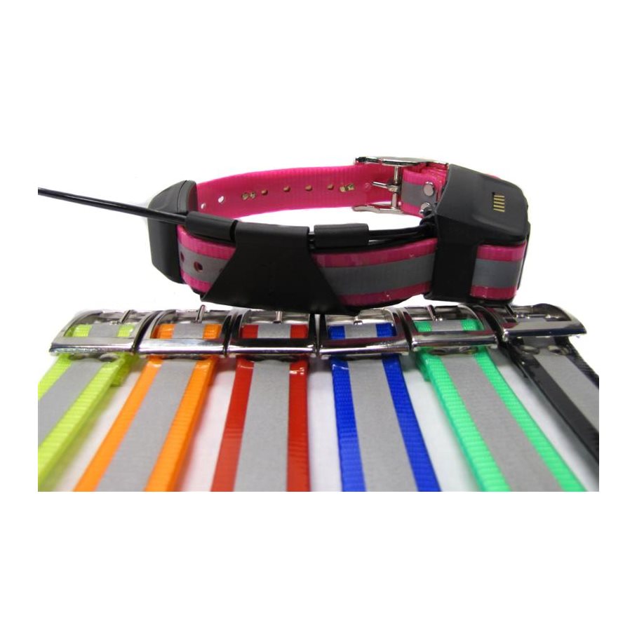 Halsband med reflex till DC-50, T5Mini, Wehunt. ROSA / 25 MM