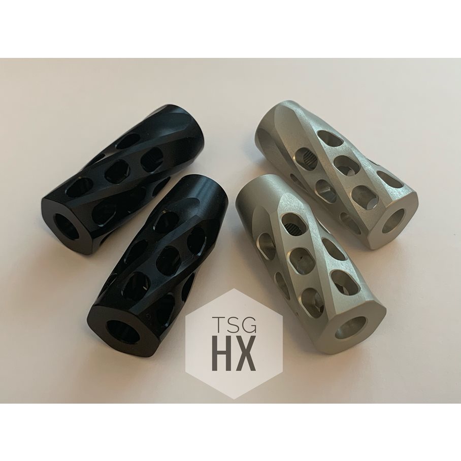 HX Rekylbroms GRÅ / GÄNGA M15X1 & KALIBER .375 (9,3 MM)