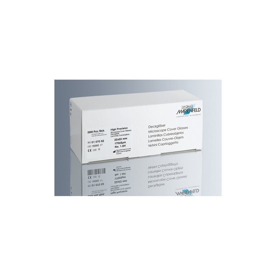 Täckglas, precision +/- 0,5 um, tjocklek 1,5H STORLEK 24X50 MM & ANTAL 1000 ST