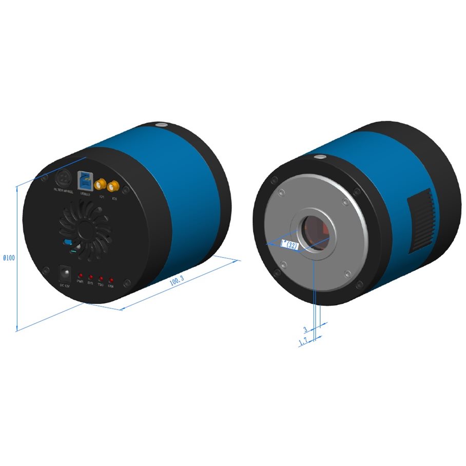 6,0 MP MG3 CMOS Kyld CCD Mikroskopkamera MONOKROM