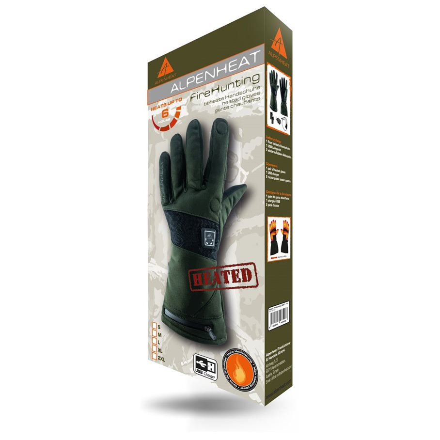 Fire Hunting Värmehandske Li-ion GRÖN / XXL