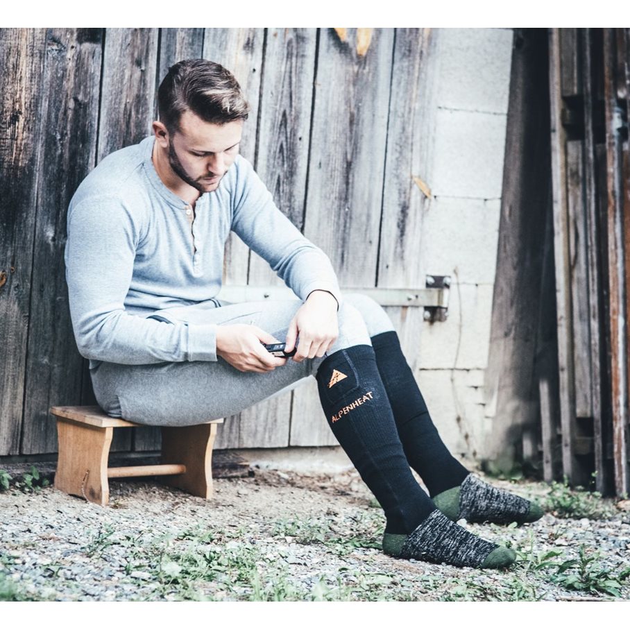 Värmesockar Ull Med Li-ion Batteri EUR 42-45