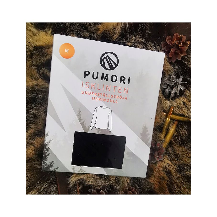Isklinten Underställströja Merinoull SVART / M