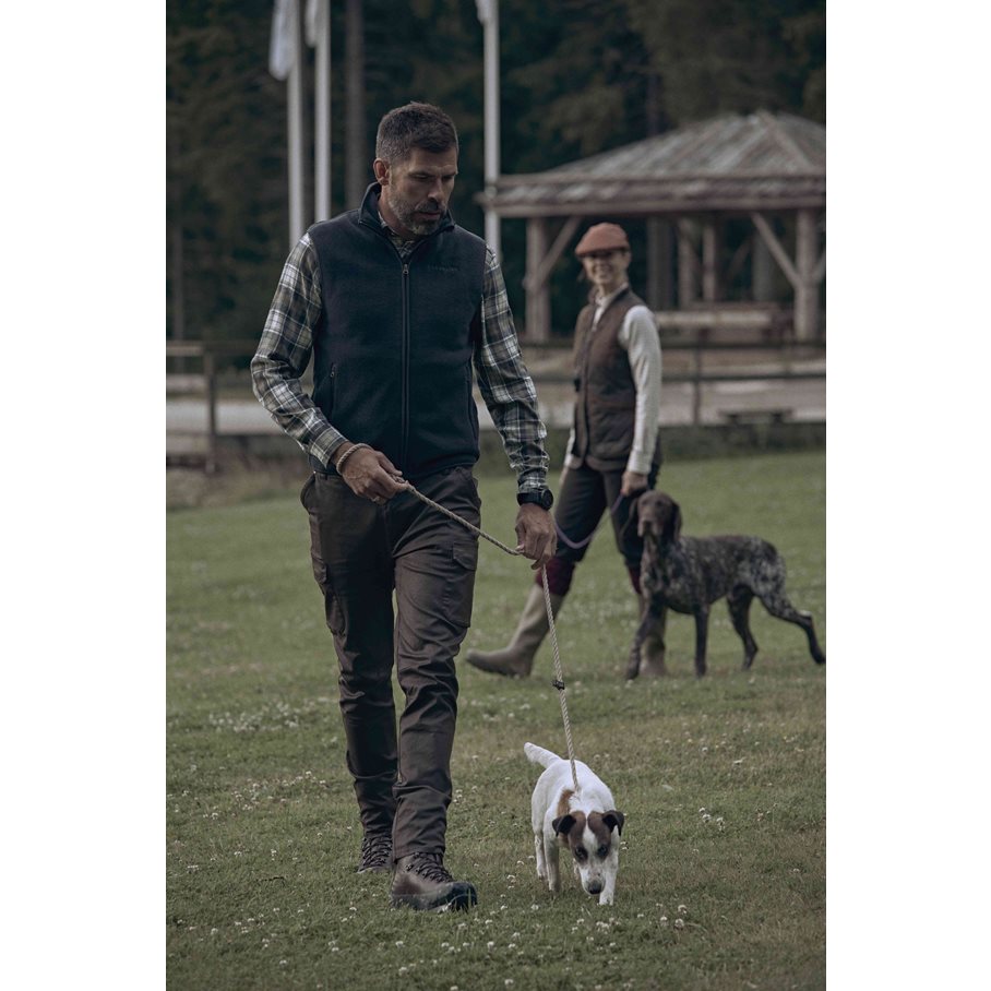 Vintage Pants Men LEATHER BROWN / 56