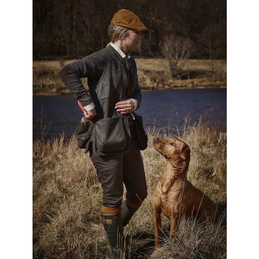 Vintage Dogsport Vest Women LEATHER BROWN / 38W