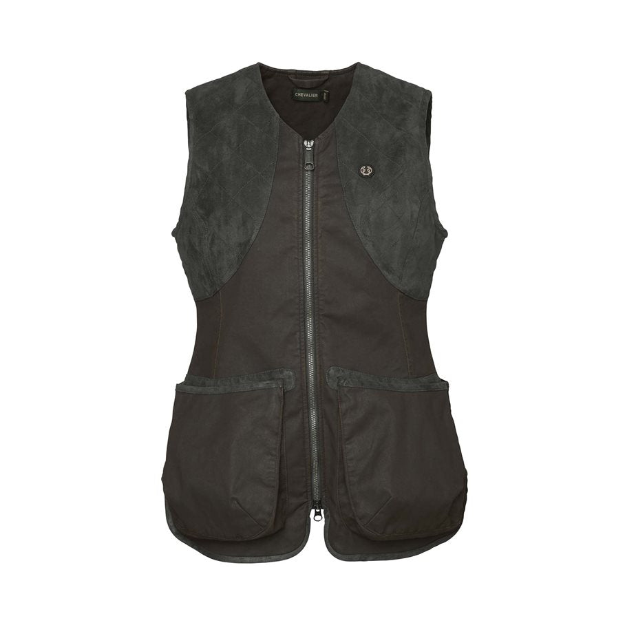 Vintage Dogsport Vest Women LEATHER BROWN / 40W