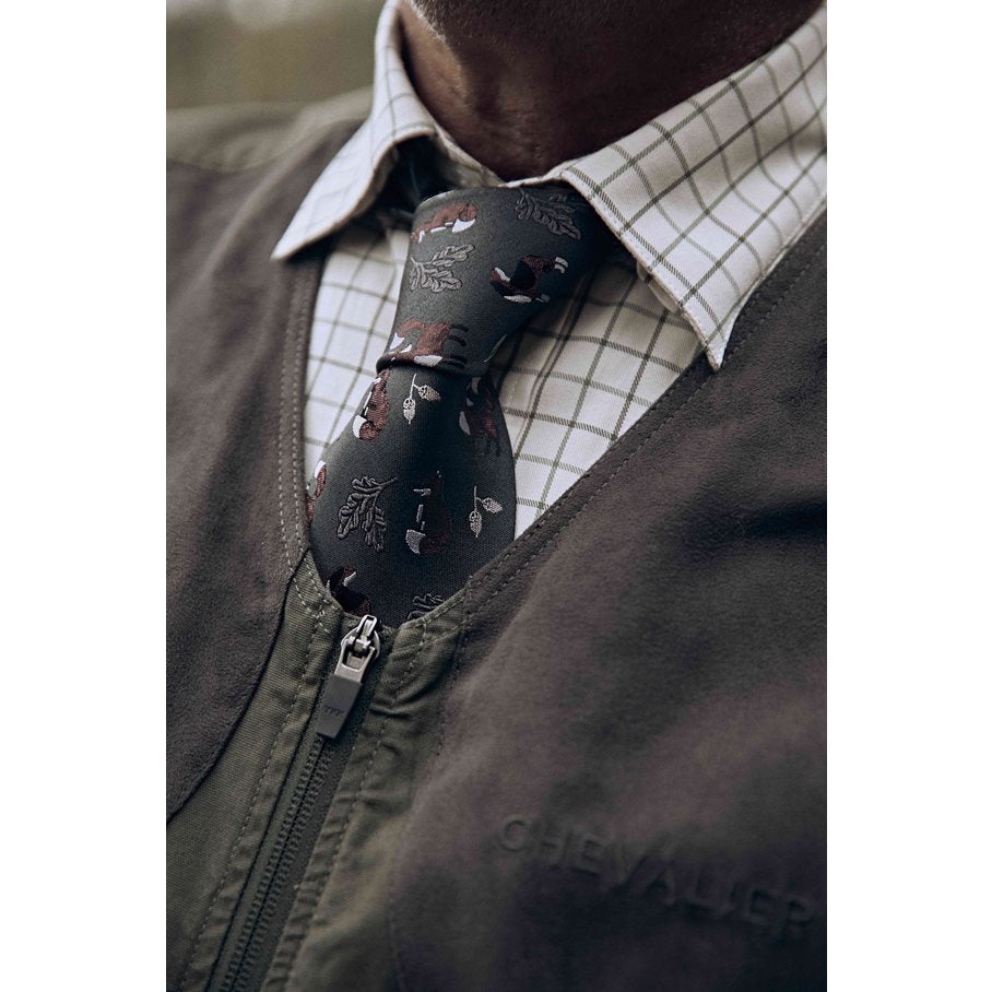 Beagle Silk Tie BEAGLE GREEN / EN STL