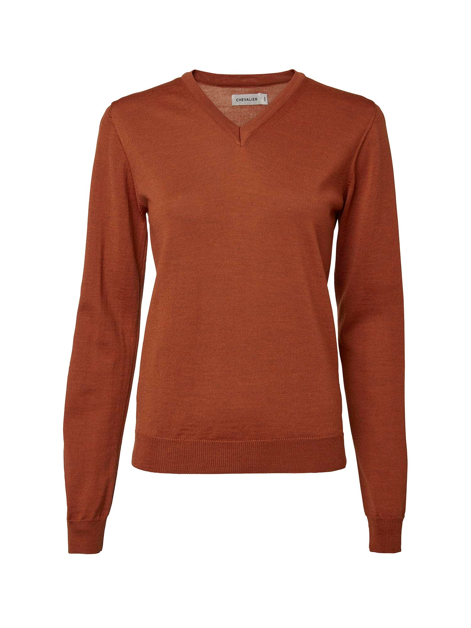 Blaise V-Neck Merino Pullover Women AMBER / 34W