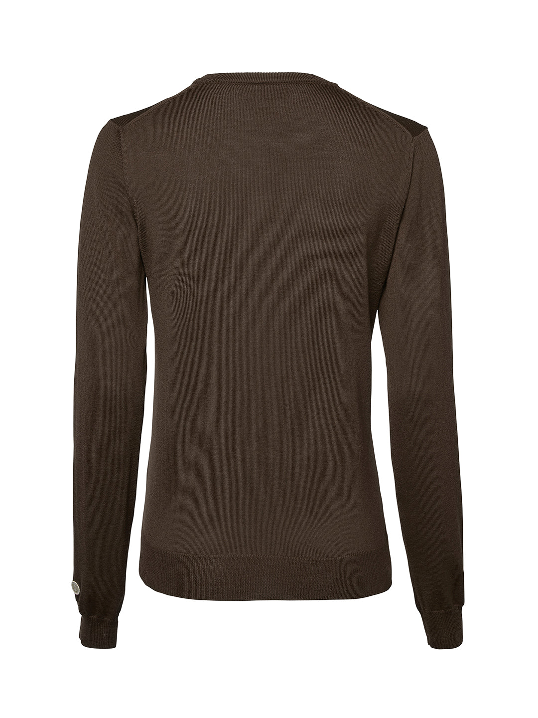 Blaise V-Neck Merino Pullover Women LEATHER BROWN / 38W