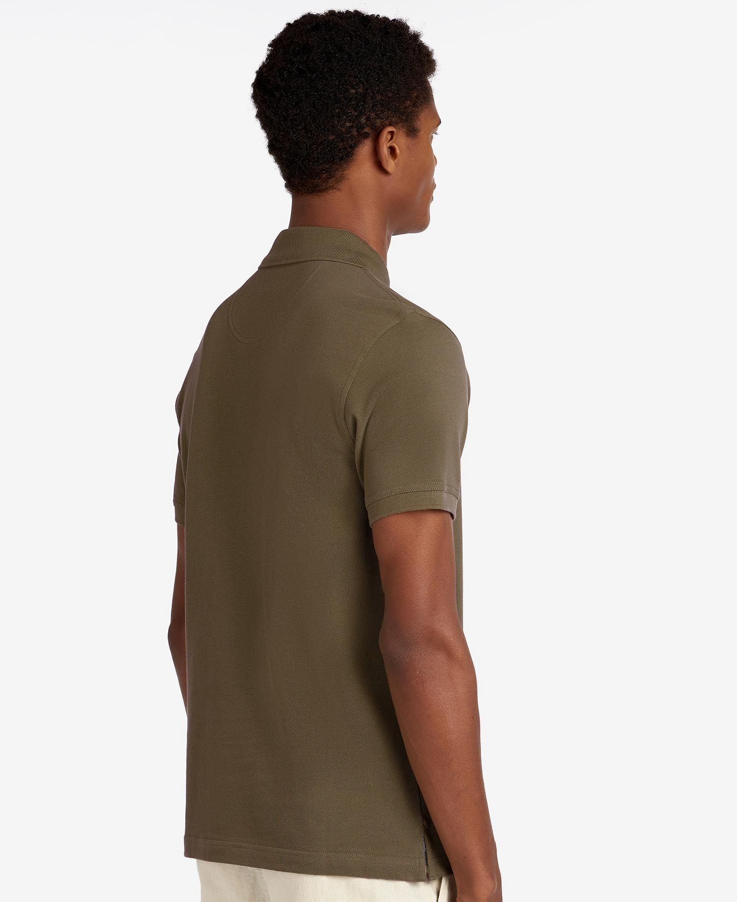 Tartan Pique Polo Men DARK OLIVE / M