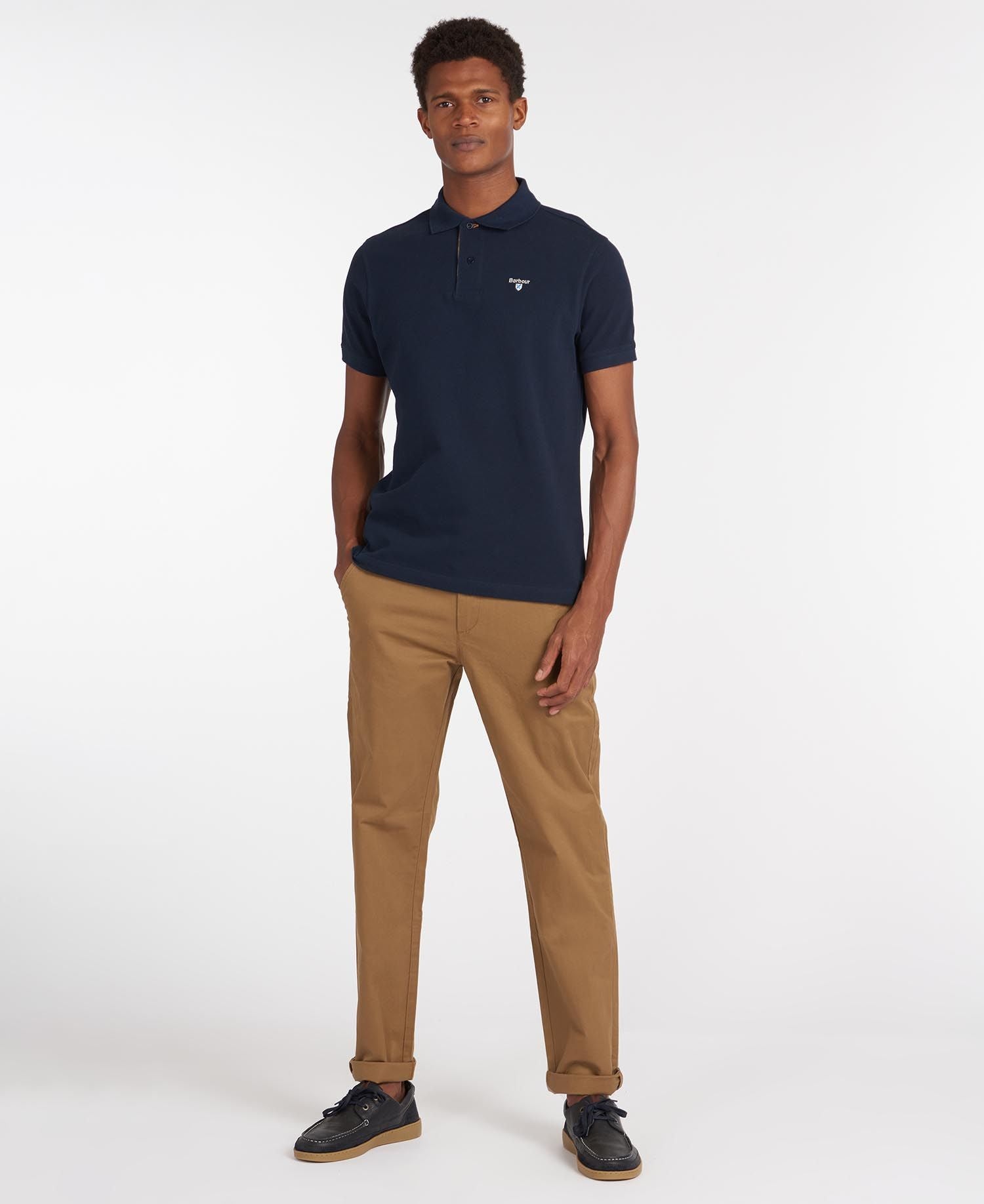 Tartan Pique Polo Men NEW NAVY / L