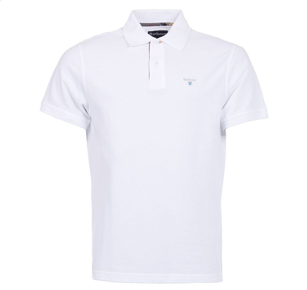 Tartan Pique Polo Men WHITE/DRESS / XL