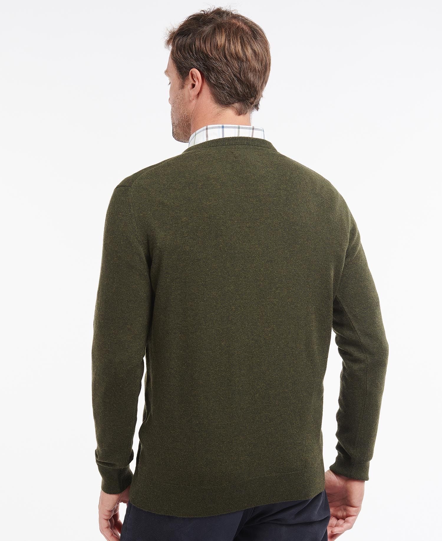 Essential Lambswool V Neck SEAWEED / L