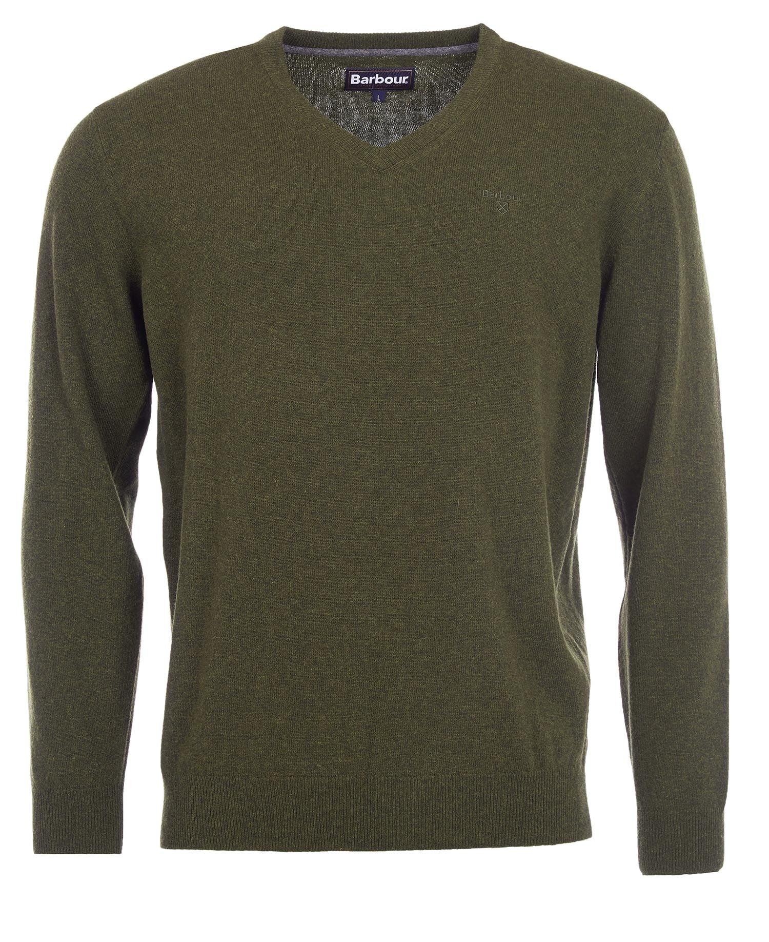 Essential Lambswool V Neck SEAWEED / XL