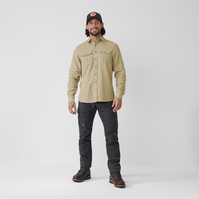 Övik Travel Shirt LS Men SAND STONE / S