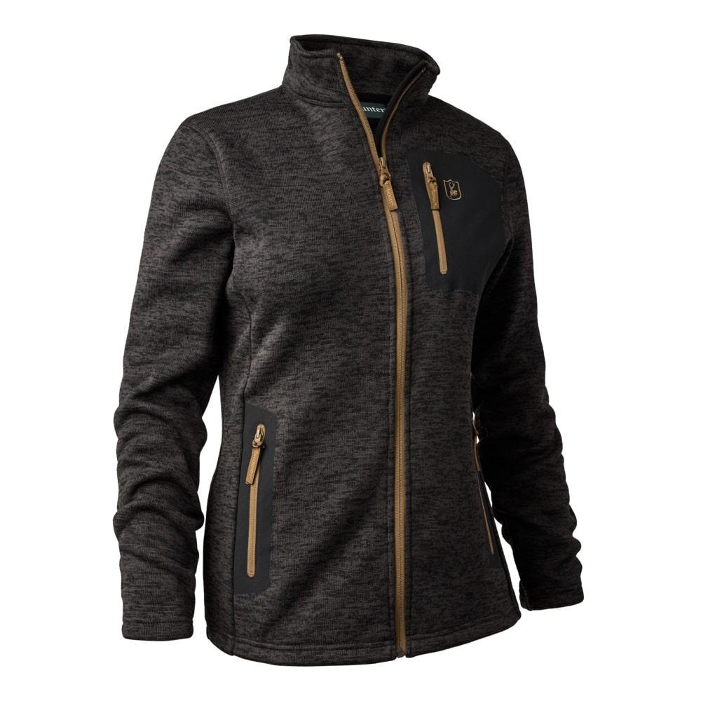 Lady Sarek Knitted Jacket DARK GREY MELANGE / 38