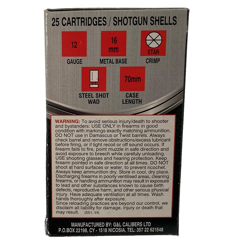 12 Gauge Steel 35 g 12 / NO4 3,2MM