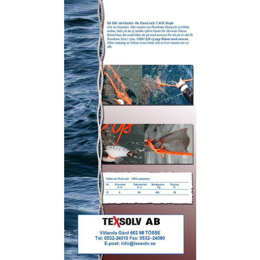 Catch & Release vid upptagning av fisk nr 12 ORANGE / 3 M