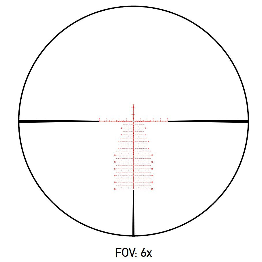 Theos 6-36x56 FFP APR-2D MRAD Belyst Långhålls Sikte 34 MM