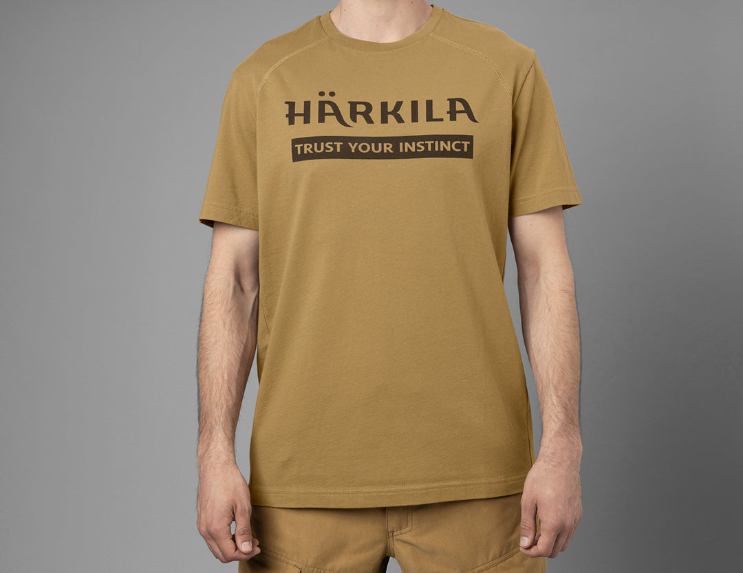 Logo t-shirt 2-pack ANTIQUE SAND/DARK OLIVE / XL