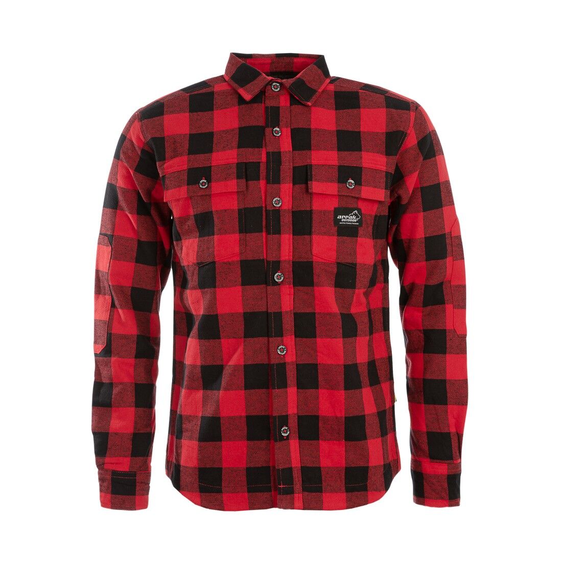 Flannel insulated shirt Men RED/BLACK / S