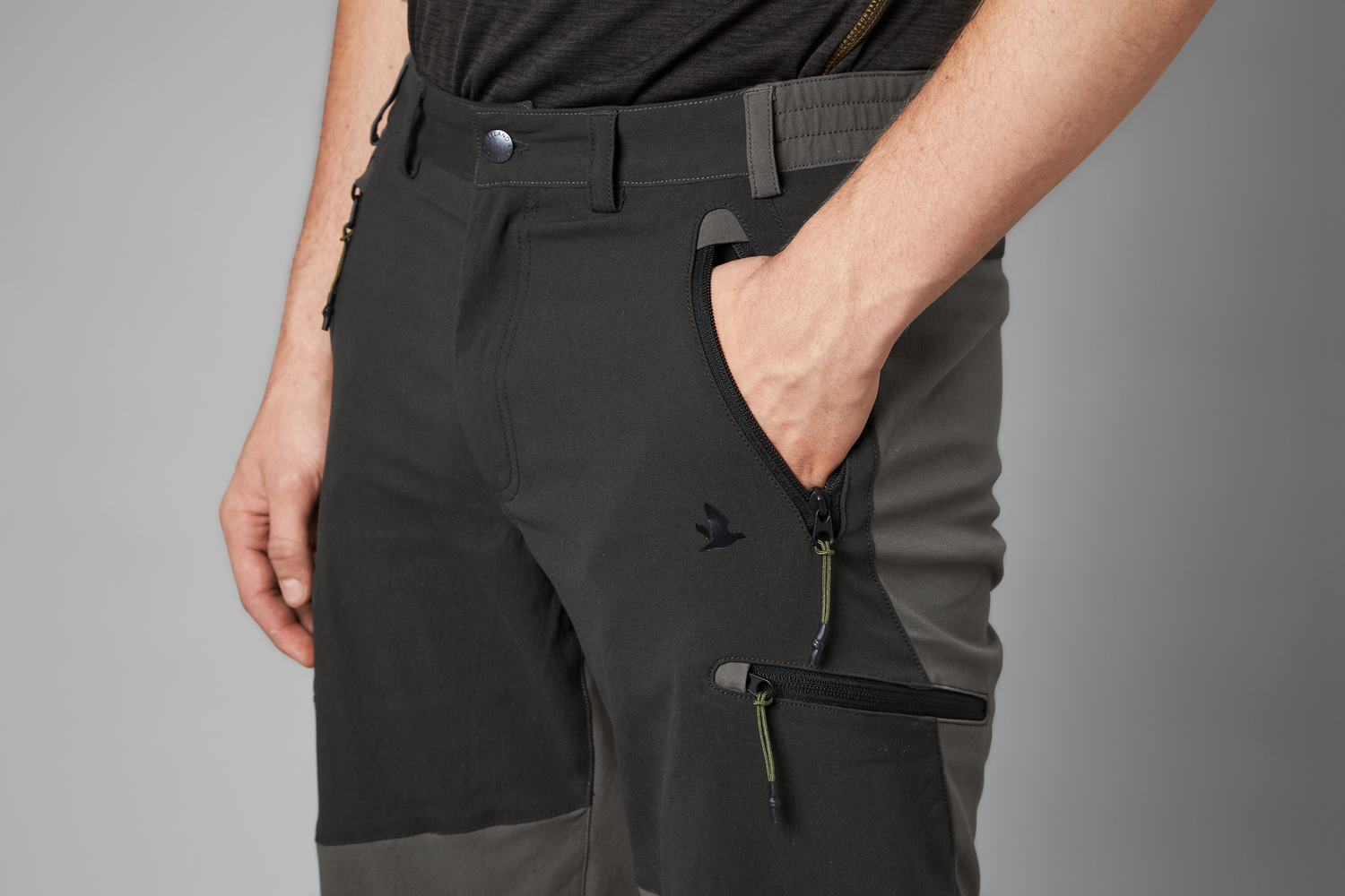 Outdoor Stretch Byxor BLACK/GREY / 48