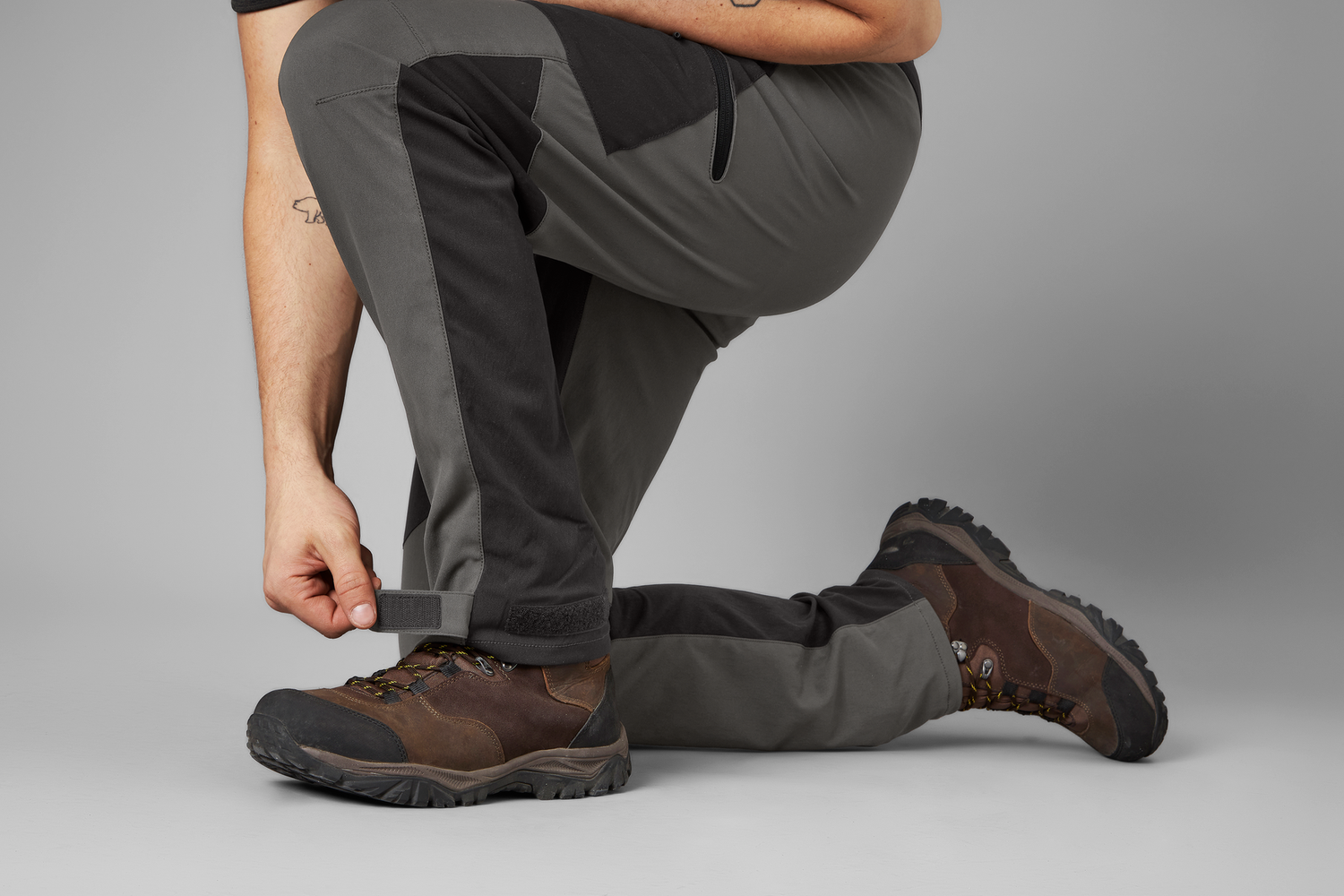 Outdoor Stretch Byxor BLACK/GREY / 54