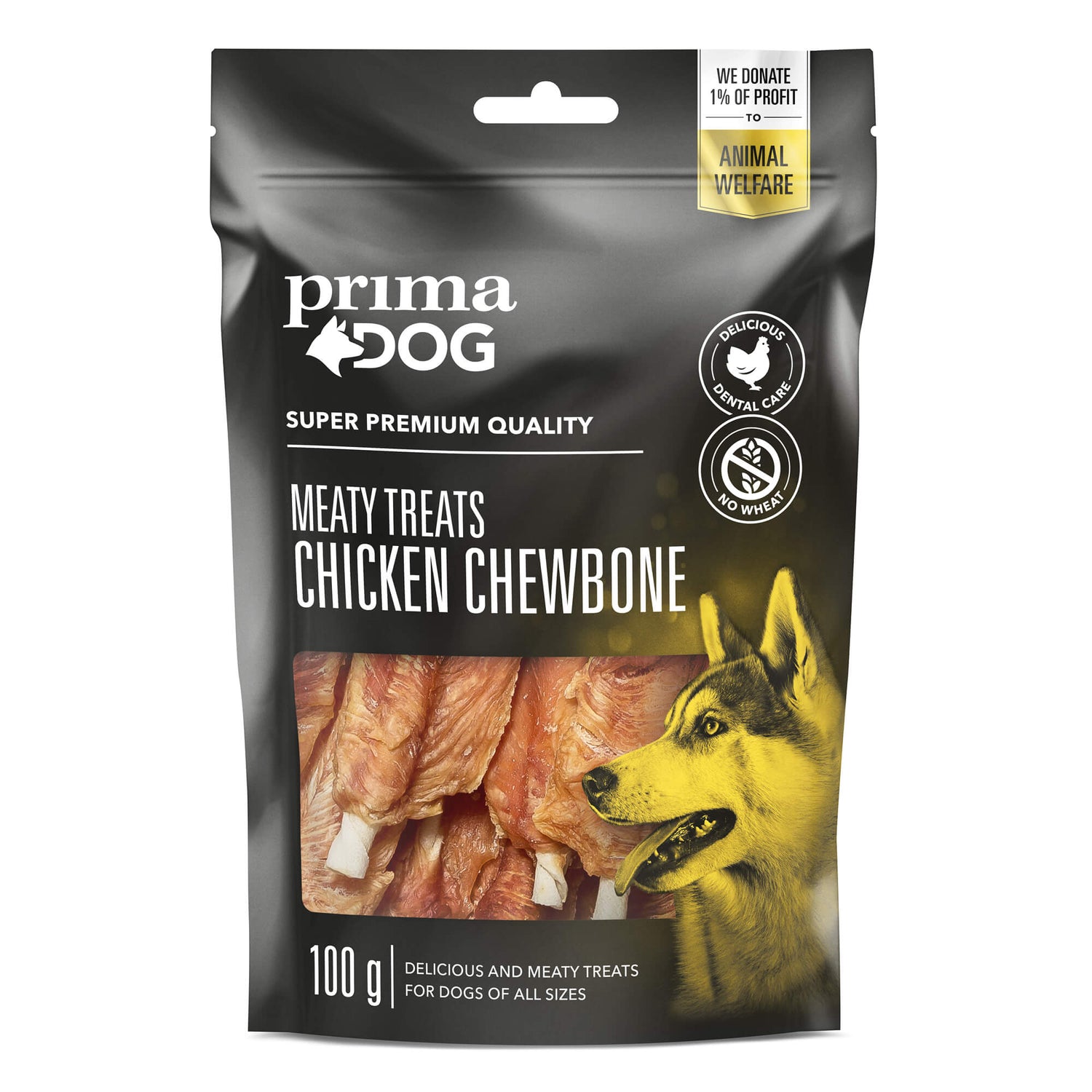 Meaty Treats 80 gr eller 100 Gr olika smaker SORT KYCKLING MED TUGGBEN & MÄNGD 100 G
