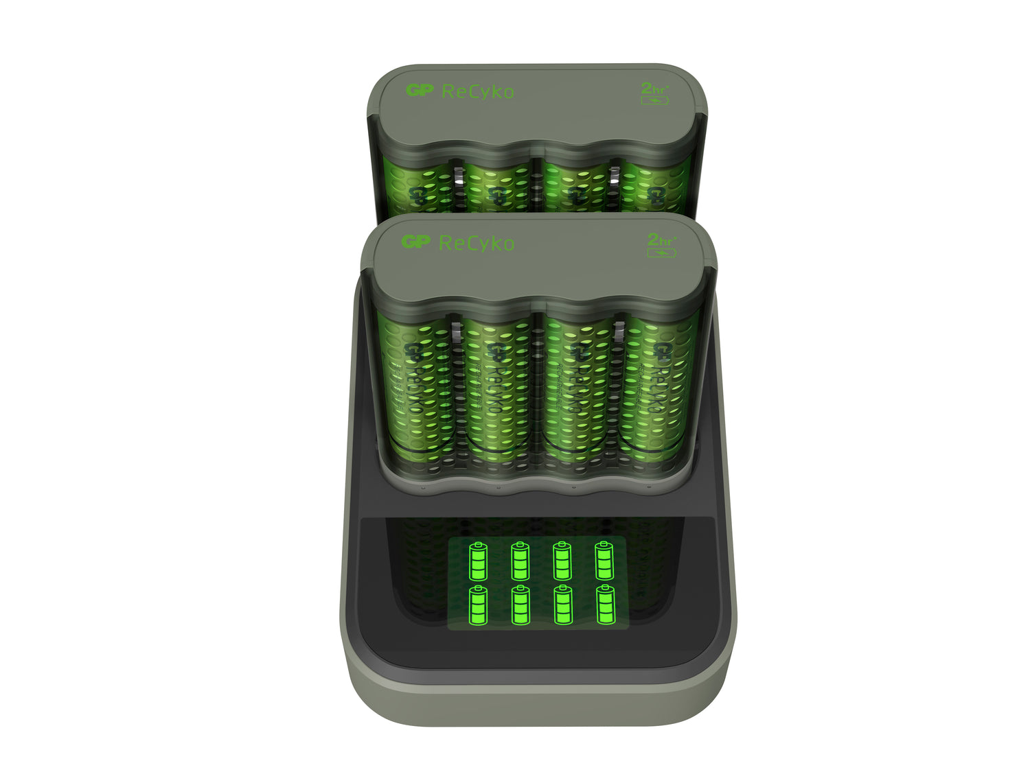 ReCyko 2st Speed-batteriladdare M4D85/270HCE-2WBB M451 GRÅ / EN STL